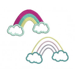Stickdatei - Wonderland Regenbogen Satin